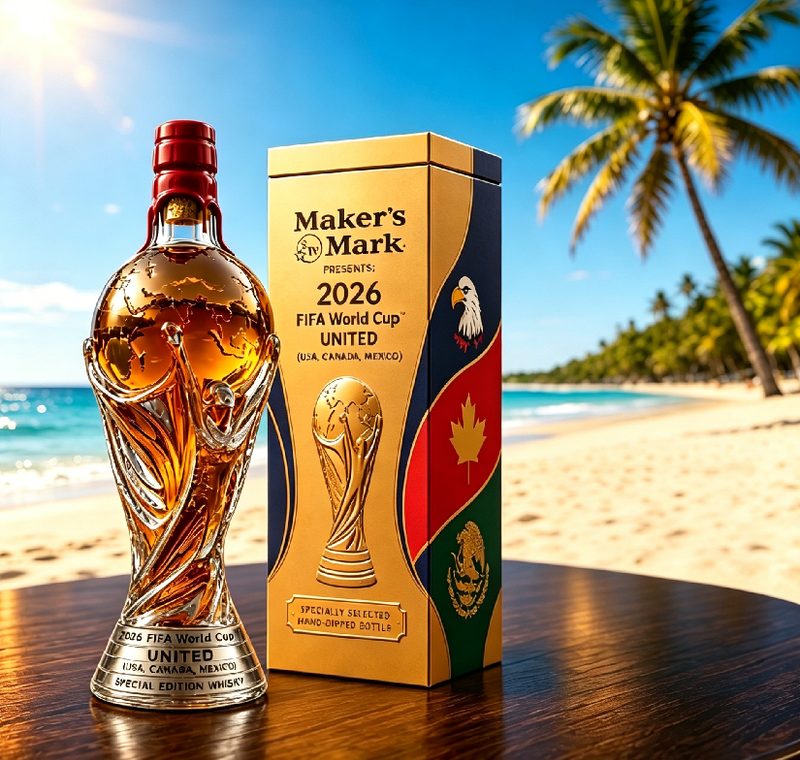Maker's Mark 2026 FIFA Weltmeisterschaft Limitierte Edition Whisky | Offiziell & Handgetaucht