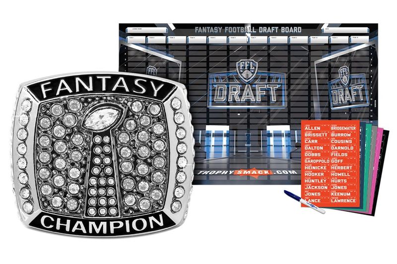 Championship Ring + 2026 Fantasy Football Live Draft Board Kit