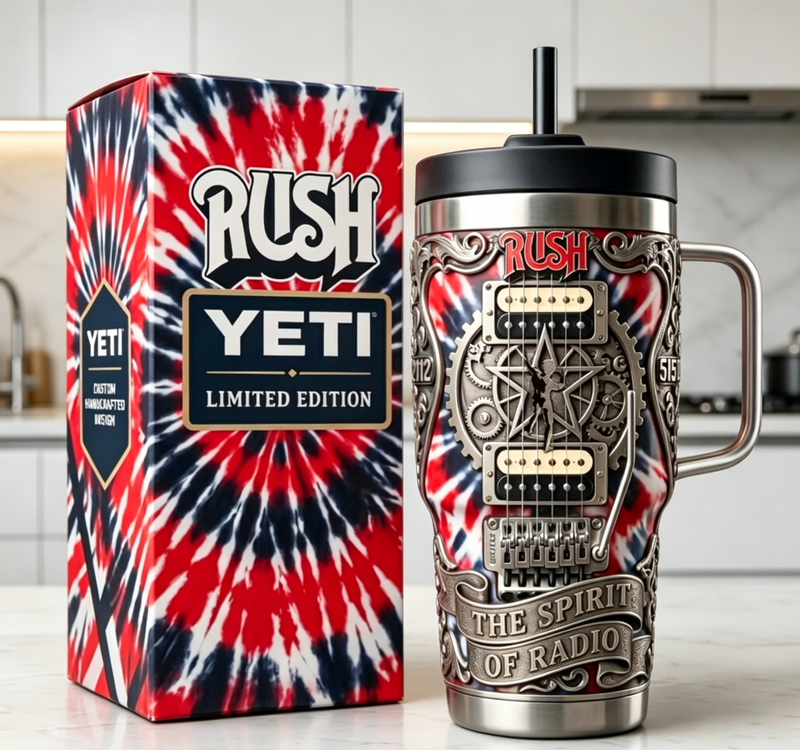 Rush Spirit of Radio Limitierter YETI Becher 🔥 Rocklegende zum Trinken