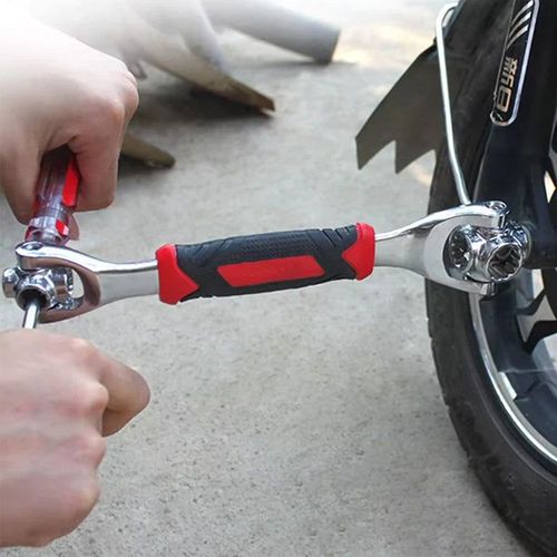 52in1 Universal 360° Rotating Head Rubber Grip Socket Wrench