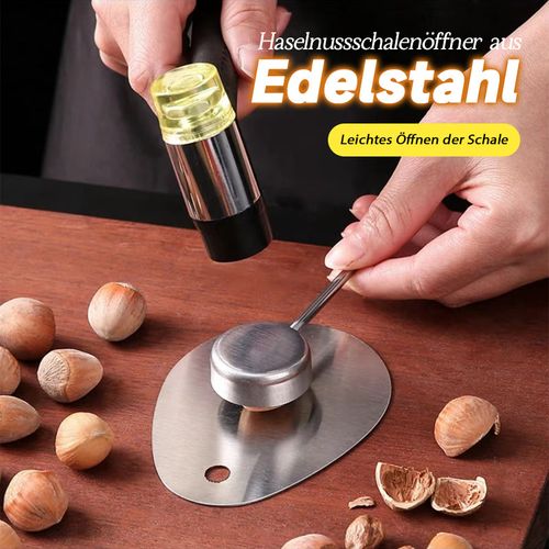 Haselnussschalenöffner aus Edelstahl