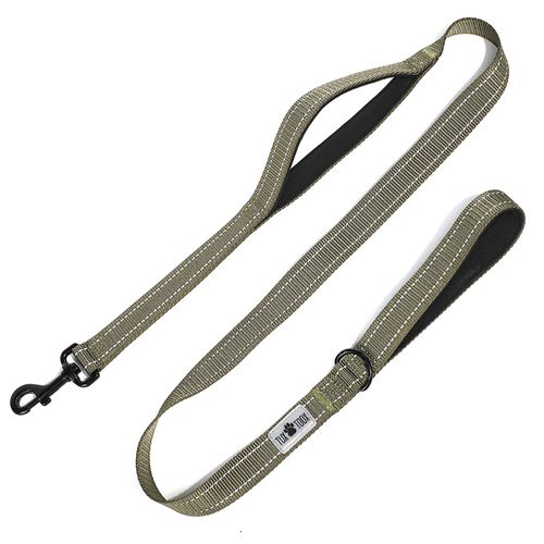 TUXTOOX Dog Leash for Small to Large Dogs Double Handle Dog Leash, Reflective Walking Training Lead 6 FT