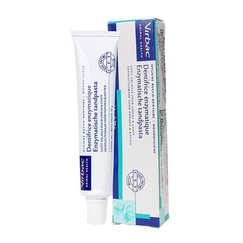 Virbac CET Enzymatic Toothpaste, Eliminates Bad Breath by Removing Plaque & Tartar Buildup Seafood Flavor