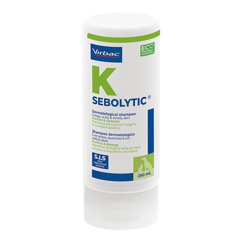 Virbac Sebolytic SIS Shampoo Helps to maintain skin barrier integrity 250ml