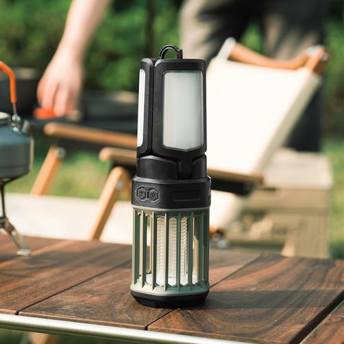 2-in-1 LED Camping Lantern with Mosquito Zapper, Rechargeable High Lumen Outdoor Light for Camping, Hiking & Emergency Use