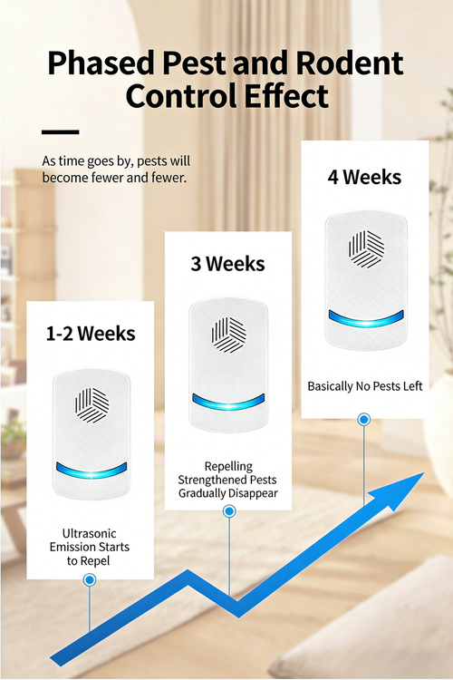 2026 Hot Selling Portable Eco-Friendly Electric Ultrasonic Insect Repellent for Hotel RV Garage Use