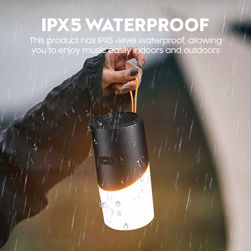 Outdoor RGB Light BT Speaker Portable Waterproof Wireless Subwoofer Speaker for Camping