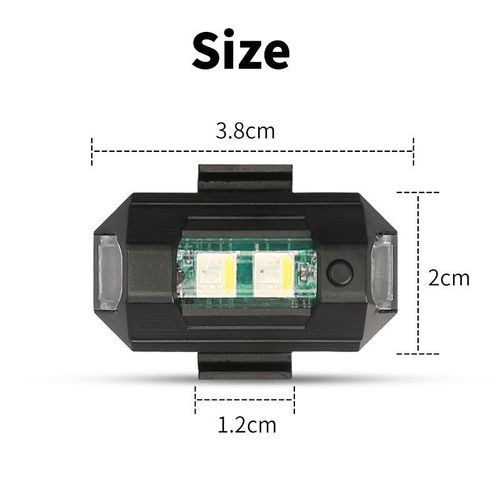 Auto Accessories Usb Mini Universal Led Motorcycle Rear Tail Strobe Light Drone Led Warning Lights Laser Fog Lamp