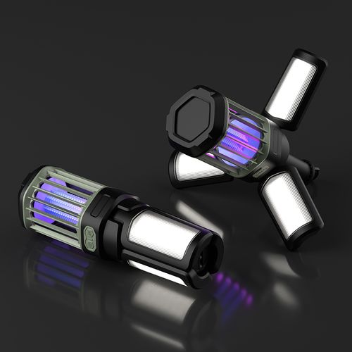 2-in-1 LED Camping Lantern with Mosquito Zapper, Rechargeable High Lumen Outdoor Light for Camping, Hiking & Emergency Use