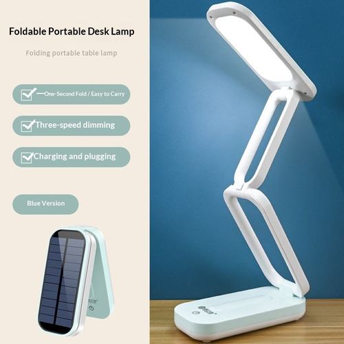 New Solar Charging Touch Control High CRI 90 Detachable Lithium Battery Student Reading Light Foldable LED Eye Lamp