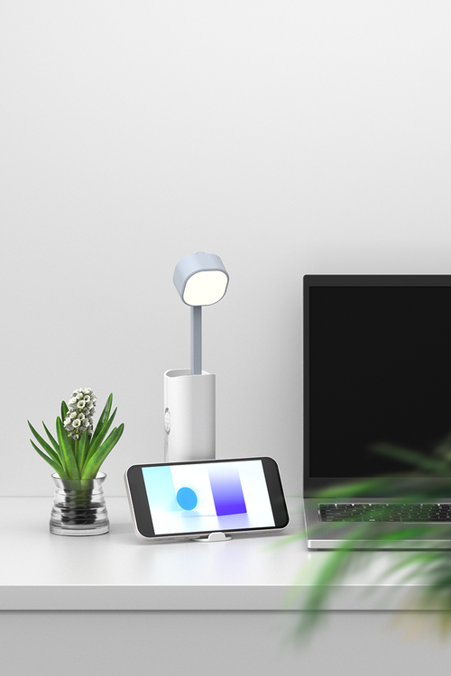 2026 Hot Selling Multifunctional Retractable and Rechargeable Desk Lamp with 5000 Mah Power Bank