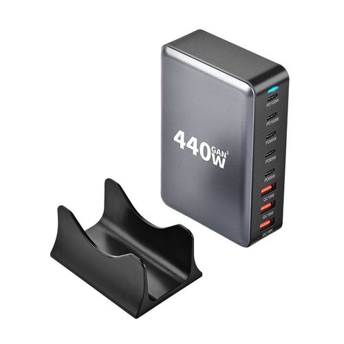 600WUSB C Charger 8-Port PD 140W 100W GaN Fast Charging Station Multi Desktop Charger for Mobile Phone Laptop