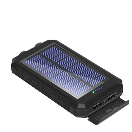 Factory Wholesale Large Capacity 10000 MA Portable Outdoor Mobile Power Cross-Border Solar Charging Treasure Waterproof LED 10W