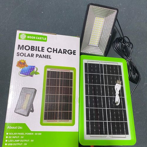Factory Supply 2000 Lumen 2 in 1 20W 50W 100W USB Rechargeable Power Bank Portable LED Solar Flood Light