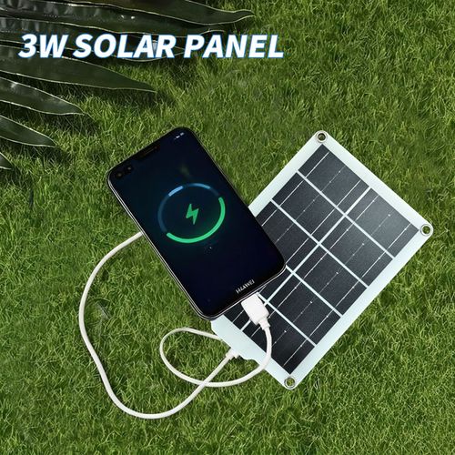 3W 5V portable solar charging panel for mobile phones
