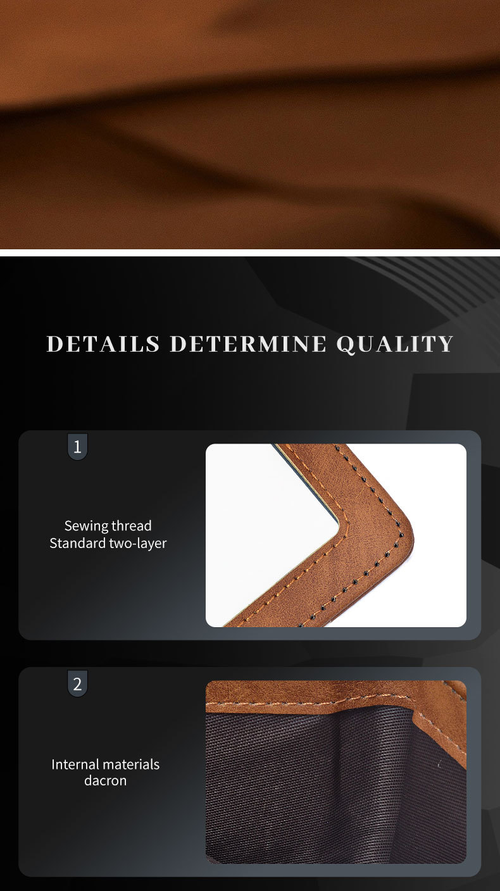 Slim PU Leather Mens Wallet Compact Lightweight Card Holder Portable Purse For Daily Business Travel Use