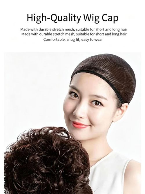 Wig Caps 10 Pack Black Nylon Mesh Wig Caps Stretch Elastic Wig Liner Caps For Women Daily Wig Wear
