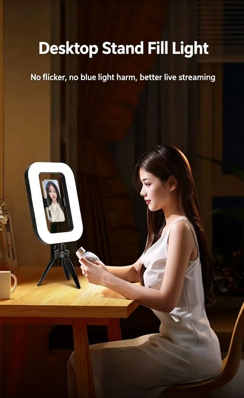 Portable Handheld Beauty Fill Light With Mini Tripod Rechargeable Selfie Ring Light 3 Cold Shoe Mounts For Phone Camera Video Recording Live Streaming Vlog Photography