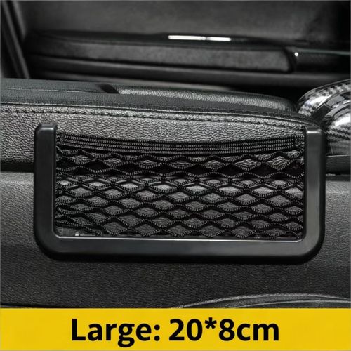 10 Pack Universal Car Mesh Storage Net Pockets Multi‑Purpose Car Interior Organizer For Door Seat Gap Dashboard Hold Phone Keys Cards Lighters Small Auto Accessories