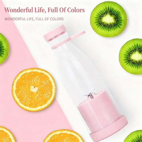 1 Pack Premium Portable USB Rechargeable Juicer Cup High Grade Mini Electric Smoothie Blender Optional Colors Purple Blue Pink White Ideal For Home Office And Outdoor Lifestyle Premium single rechargeable portable juicer. Compact powerful design for fresh homemade juice. You can select your preferred color from purple blue pink and white. Great daily essential and decent gift choice for modern lifestyle