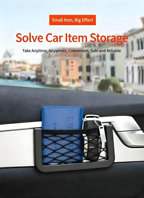 10 Pack Universal Car Mesh Storage Net Pockets Multi‑Purpose Car Interior Organizer For Door Seat Gap Dashboard Hold Phone Keys Cards Lighters Small Auto Accessories