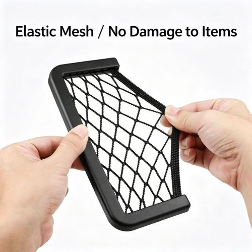 10 Pack Universal Car Mesh Storage Net Pockets Multi‑Purpose Car Interior Organizer For Door Seat Gap Dashboard Hold Phone Keys Cards Lighters Small Auto Accessories