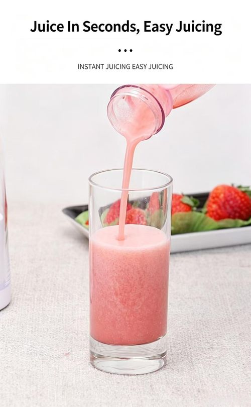 1 Pack Premium Portable USB Rechargeable Juicer Cup High Grade Mini Electric Smoothie Blender Optional Colors Purple Blue Pink White Ideal For Home Office And Outdoor Lifestyle Premium single rechargeable portable juicer. Compact powerful design for fresh homemade juice. You can select your preferred color from purple blue pink and white. Great daily essential and decent gift choice for modern lifestyle