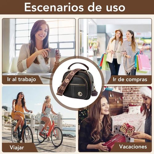 🛫Classic Multifunctional Compartments Adjustable Wide Shoulder Strap Leather Crossbody Bag