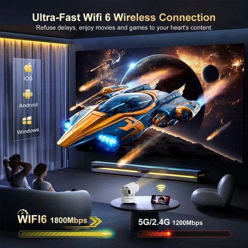 Mini Projector 4K Ultra HD – Portable Home Theater