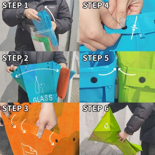 3-In-1 Recycling Storage Bags（ Keep Your Ghana Home Tidy & Eco Friendly）