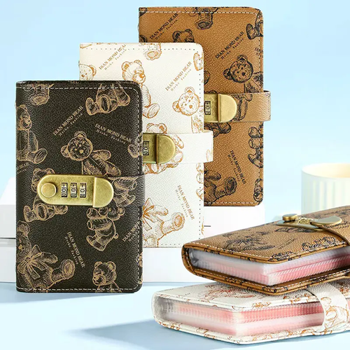 A6 savings notebook,a small financial management book with a lock, suitable for storing money and important information, 50 sheets and 100 pages of fun and easy to save binders -cash notebook Bill Organizer Planner Monthly Budget Planner