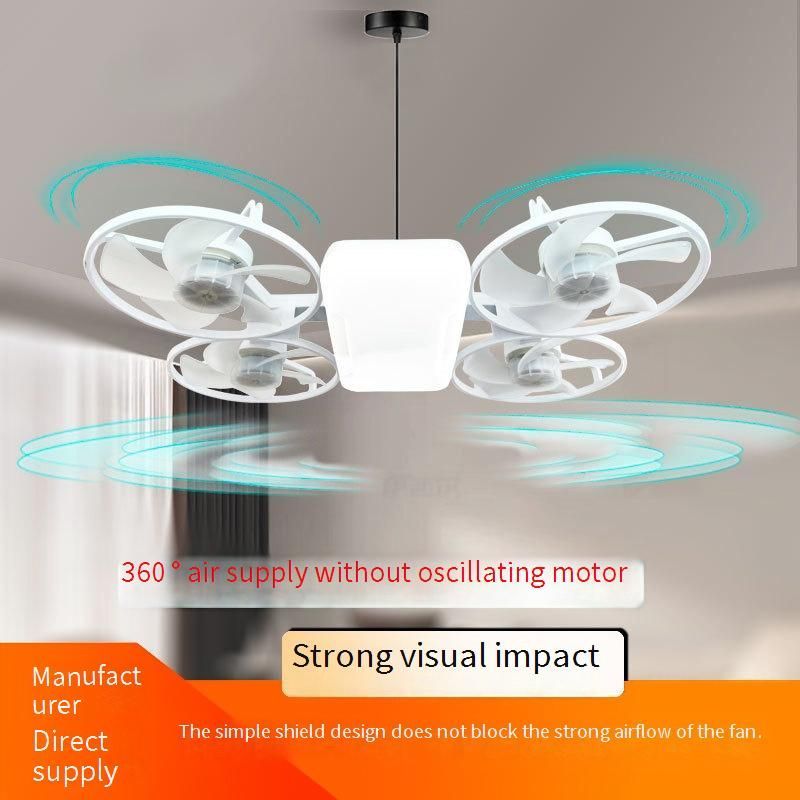 Best-selling drone fan lamp, LED ceiling lamp, foldable three-color lighting ceiling fan lamp