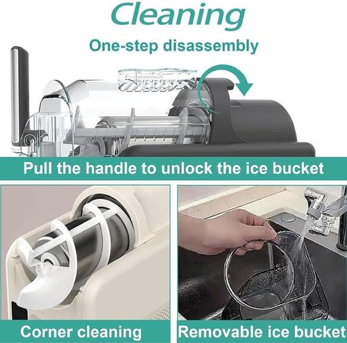 Slushie Machine, 2L Slushy Maker with Adjustable Temperature, Frozen Drink Maker with 5 Preset Programs & LED Display, Auto-Clean, for Ice Cream, Frappes, Milk Shake, No Ice Needed black