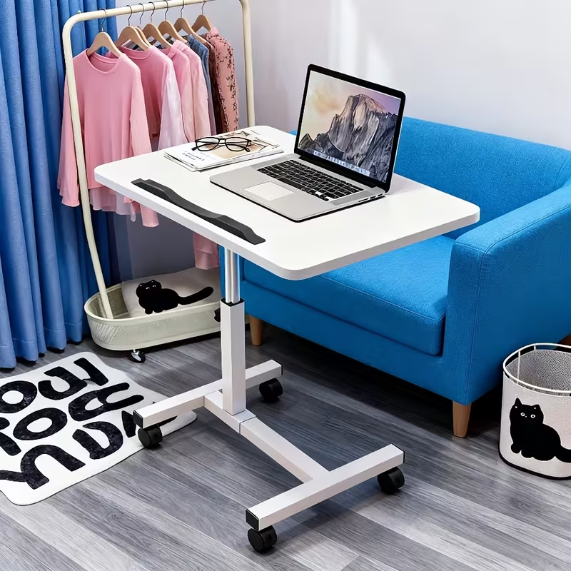 (buy one and get one free)Adjustable Overbed Table with Wheels
