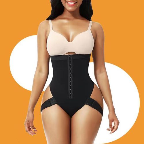 2-in-1 Tummy Control Butt Lifter Booty Shapewear Cuff Tummy Trainer High Waist Body Shaper Plus Size S to 6XL