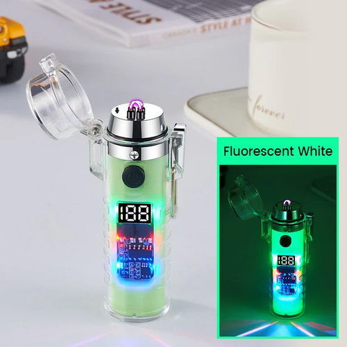 Transparante Waterdichte Oplaadbare Dual Arc Aansteker & Verlichting and compass