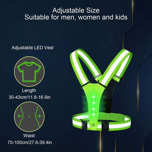 （buy-one-get-one-free）🍬50% limited-time discount🍬 ❤️ LED Reflective Vest Running Gear❤️💓