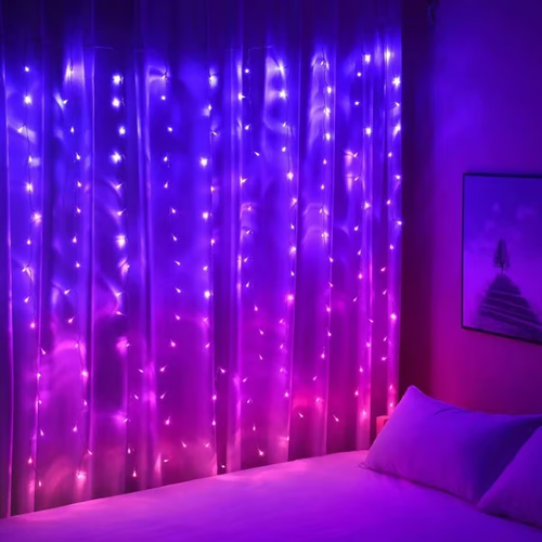 (Buy one get two free)LED Decorative Rainbow curtain lights