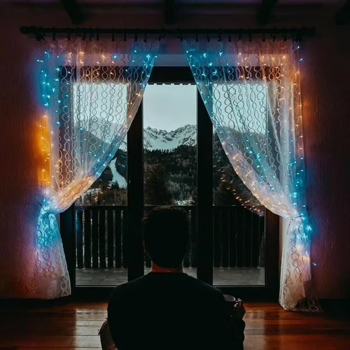 (Buy one get two free)LED Decorative Rainbow curtain lights