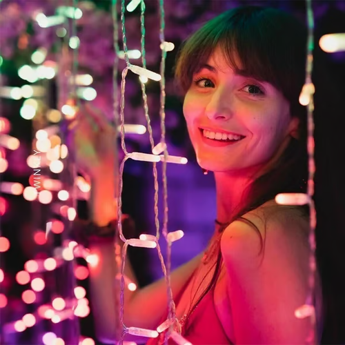 (Buy one get two free)LED Decorative Rainbow curtain lights