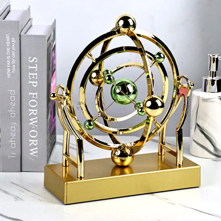 Pendulum with perpetual motion in the celestial orbit – Creative rotating decoration for the home