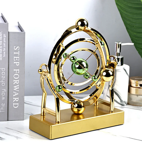 Pendulum with perpetual motion in the celestial orbit – Creative rotating decoration for the home