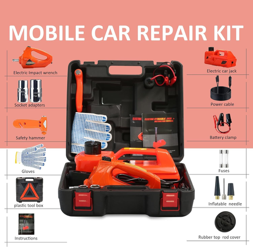 Electric Jack Kit (Jack, Air Pump, Impact Wrench)