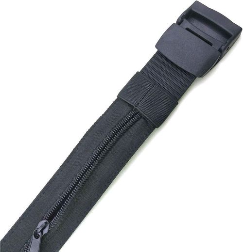 Kisbeibi Portable Travel Security, Money Strap, Hidden Money Bag - Avoid Theft Nylon Strap, Black