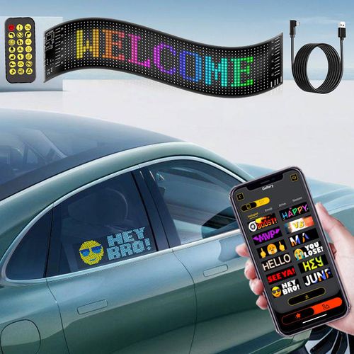 Programmable car led sign