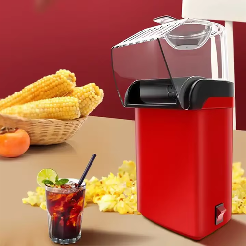 Maquina De Palomita 110v 220v 1200w Pop Corn Machine Electric Automatic Hot Air Mini Popcorn Maker