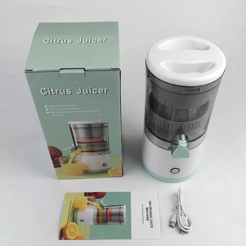 Portable Electric Fruit Juicer Slow USB Power Source 500ml Plastic for Smoothie Juice for Car Household Outdoor Hotel Use