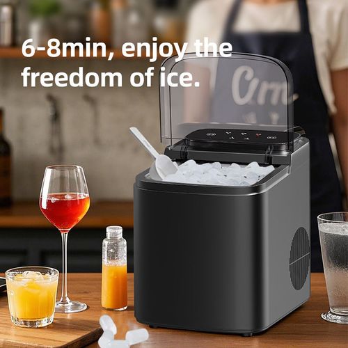 Hot Selling New Commerical Household Automatic Countertop Portable Small Mini Ice Cube Maker Machine for Home Automatic Cleaning