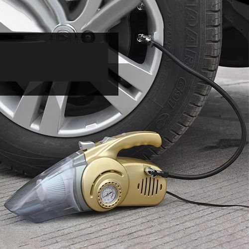 4-in-1 Multi-Function Car Vacuum Cleaner Wet Dry Duster Tire Pressure Gauge Air Pump Inflator Lighting-Comprehensive Auto Care