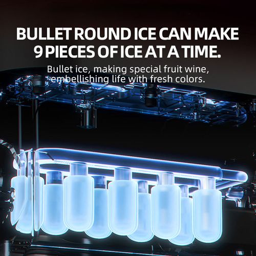 Hot Selling New Commerical Household Automatic Countertop Portable Small Mini Ice Cube Maker Machine for Home Automatic Cleaning